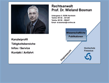 Tablet Screenshot of dr-bosman.de